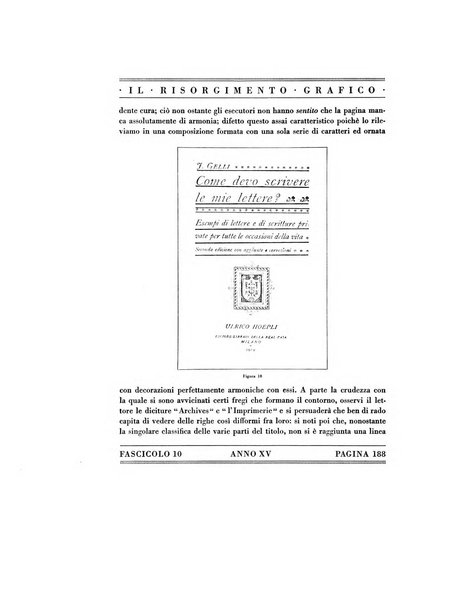 Il risorgimento grafico rivista tecnica mensile di saggi grafici e scritti tecnici