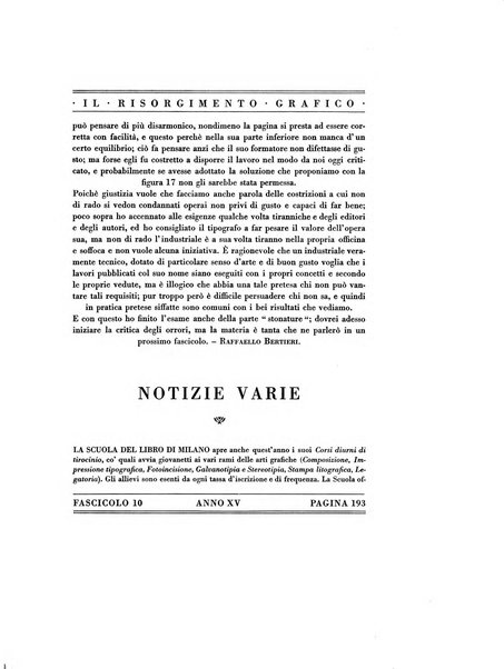 Il risorgimento grafico rivista tecnica mensile di saggi grafici e scritti tecnici