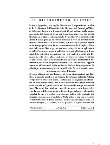 Il risorgimento grafico rivista tecnica mensile di saggi grafici e scritti tecnici