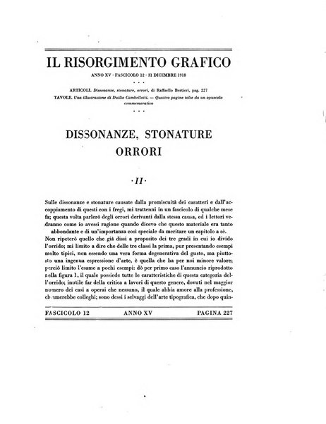 Il risorgimento grafico rivista tecnica mensile di saggi grafici e scritti tecnici