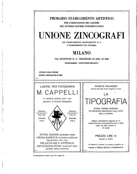 Il risorgimento grafico rivista tecnica mensile di saggi grafici e scritti tecnici