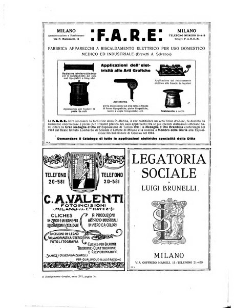 Il risorgimento grafico rivista tecnica mensile di saggi grafici e scritti tecnici