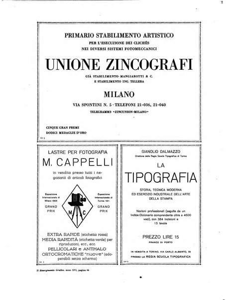 Il risorgimento grafico rivista tecnica mensile di saggi grafici e scritti tecnici