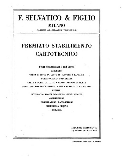 Il risorgimento grafico rivista tecnica mensile di saggi grafici e scritti tecnici