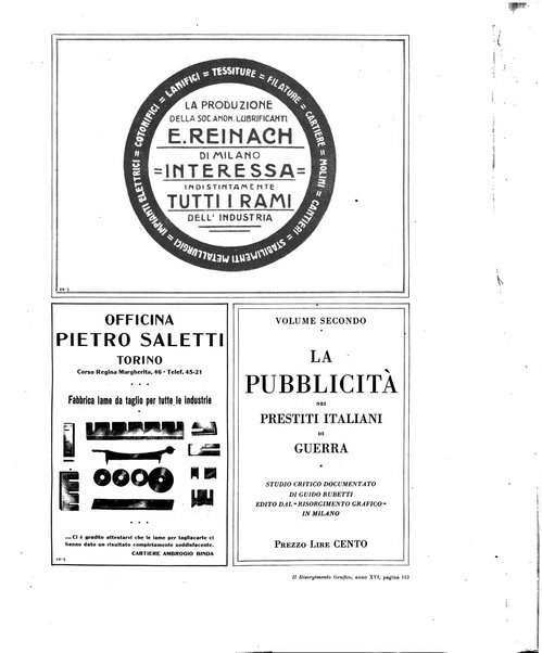 Il risorgimento grafico rivista tecnica mensile di saggi grafici e scritti tecnici