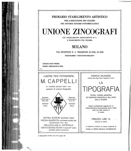 Il risorgimento grafico rivista tecnica mensile di saggi grafici e scritti tecnici