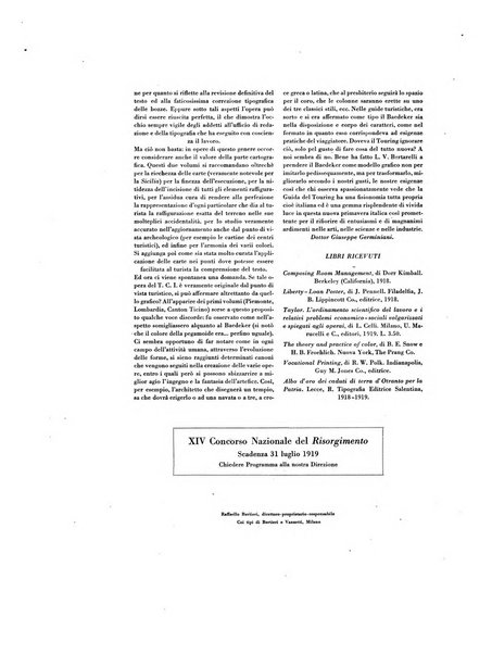 Il risorgimento grafico rivista tecnica mensile di saggi grafici e scritti tecnici