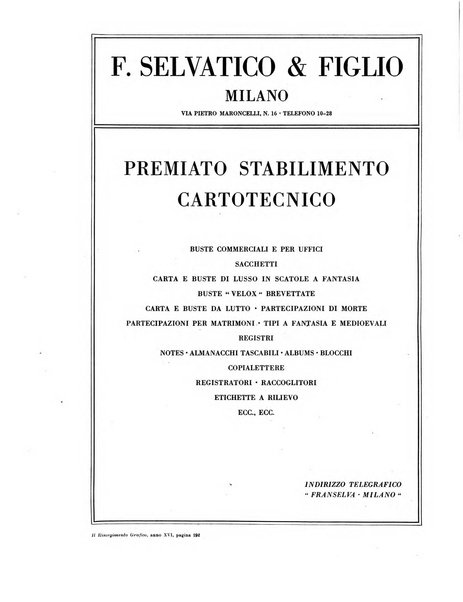 Il risorgimento grafico rivista tecnica mensile di saggi grafici e scritti tecnici