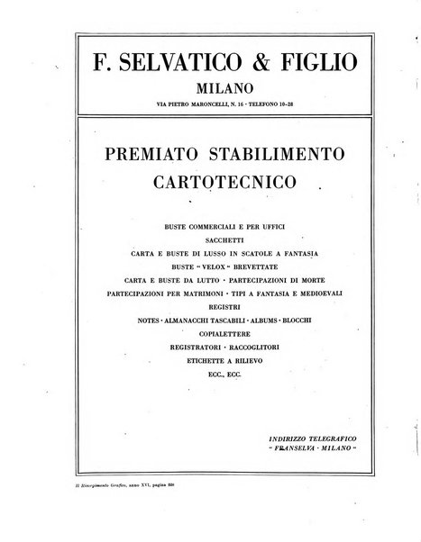 Il risorgimento grafico rivista tecnica mensile di saggi grafici e scritti tecnici