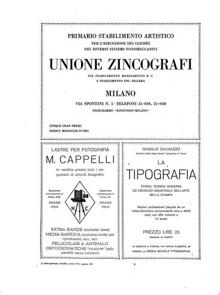 Il risorgimento grafico rivista tecnica mensile di saggi grafici e scritti tecnici