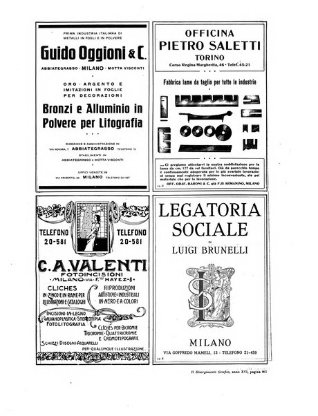 Il risorgimento grafico rivista tecnica mensile di saggi grafici e scritti tecnici