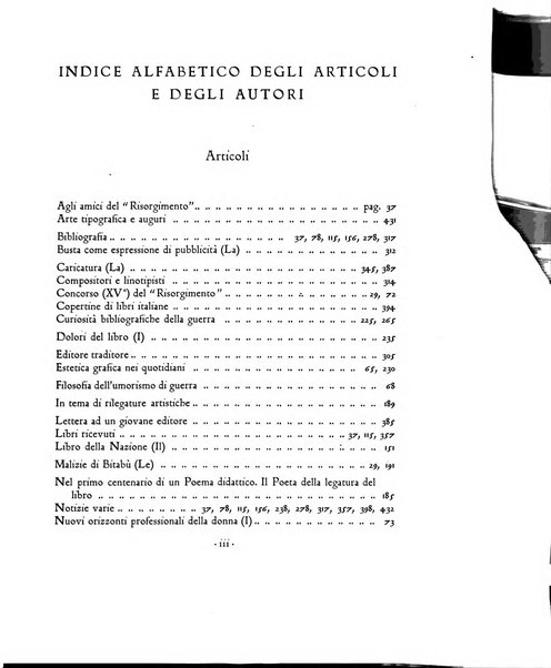 Il risorgimento grafico rivista tecnica mensile di saggi grafici e scritti tecnici