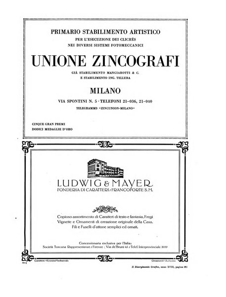 Il risorgimento grafico rivista tecnica mensile di saggi grafici e scritti tecnici