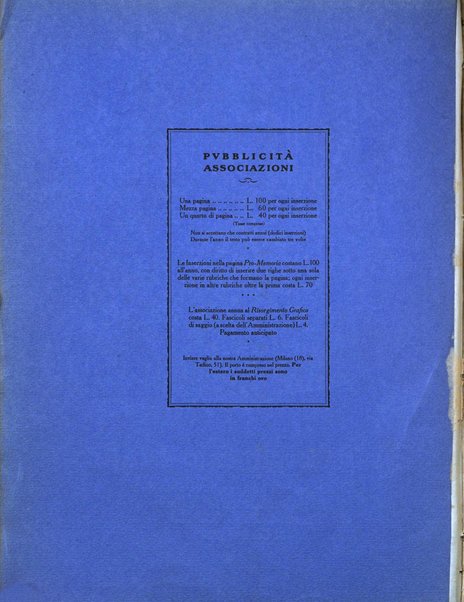 Il risorgimento grafico rivista tecnica mensile di saggi grafici e scritti tecnici