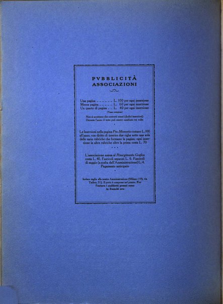 Il risorgimento grafico rivista tecnica mensile di saggi grafici e scritti tecnici