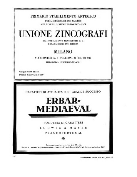 Il risorgimento grafico rivista tecnica mensile di saggi grafici e scritti tecnici