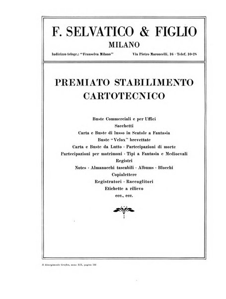 Il risorgimento grafico rivista tecnica mensile di saggi grafici e scritti tecnici