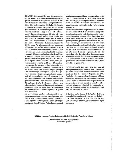 Il risorgimento grafico rivista tecnica mensile di saggi grafici e scritti tecnici