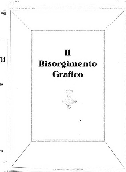 Il risorgimento grafico rivista tecnica mensile di saggi grafici e scritti tecnici