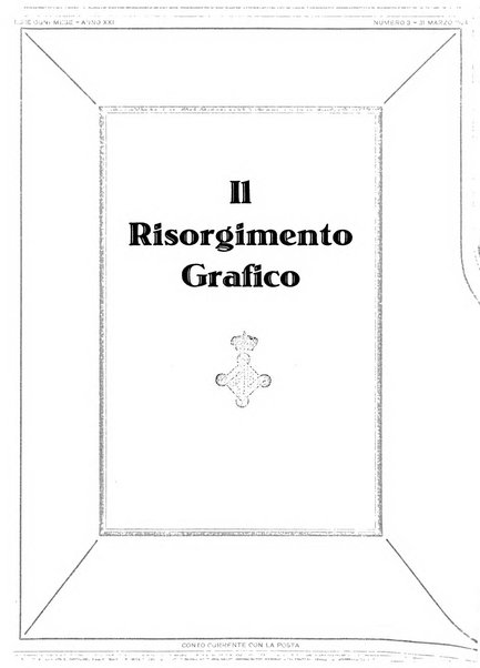 Il risorgimento grafico rivista tecnica mensile di saggi grafici e scritti tecnici