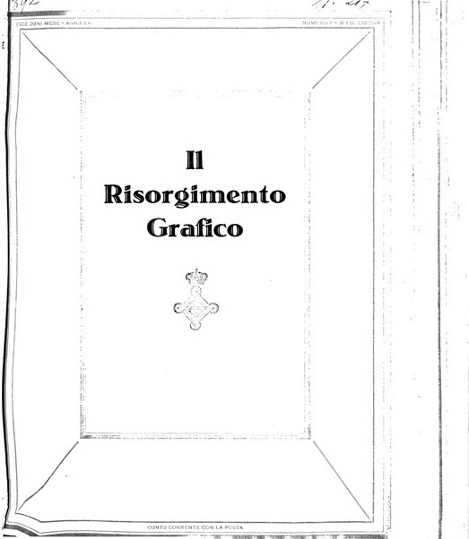 Il risorgimento grafico rivista tecnica mensile di saggi grafici e scritti tecnici