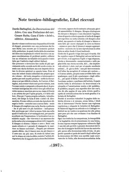 Il risorgimento grafico rivista tecnica mensile di saggi grafici e scritti tecnici