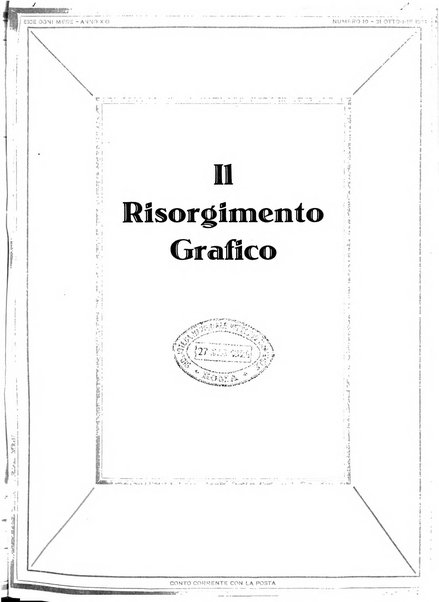 Il risorgimento grafico rivista tecnica mensile di saggi grafici e scritti tecnici