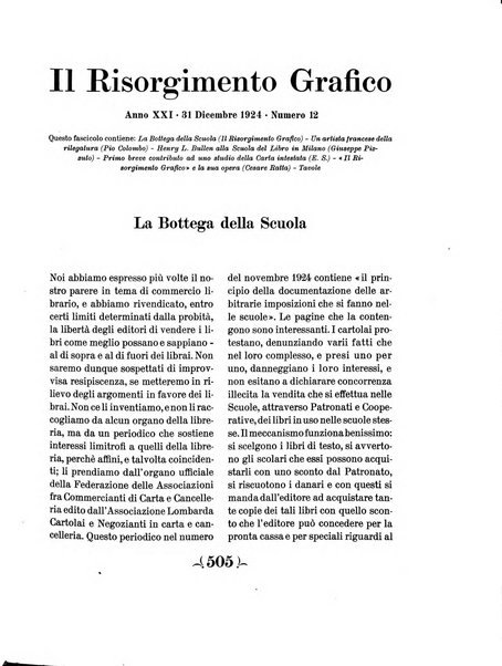 Il risorgimento grafico rivista tecnica mensile di saggi grafici e scritti tecnici