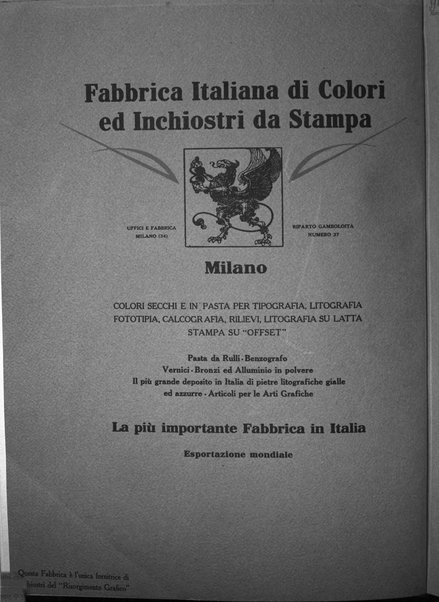 Il risorgimento grafico rivista tecnica mensile di saggi grafici e scritti tecnici