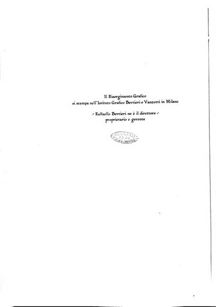 Il risorgimento grafico rivista tecnica mensile di saggi grafici e scritti tecnici