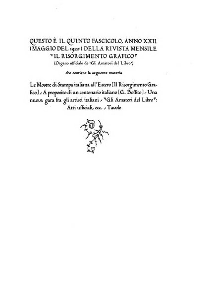 Il risorgimento grafico rivista tecnica mensile di saggi grafici e scritti tecnici