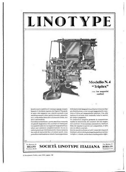 Il risorgimento grafico rivista tecnica mensile di saggi grafici e scritti tecnici