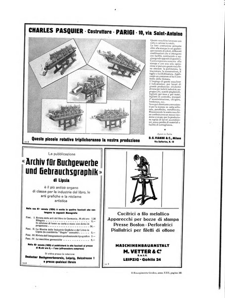 Il risorgimento grafico rivista tecnica mensile di saggi grafici e scritti tecnici