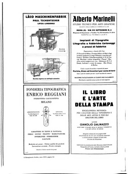 Il risorgimento grafico rivista tecnica mensile di saggi grafici e scritti tecnici