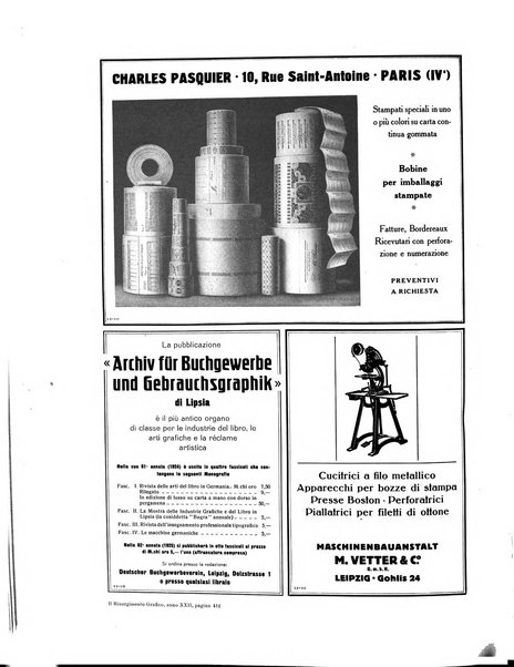 Il risorgimento grafico rivista tecnica mensile di saggi grafici e scritti tecnici