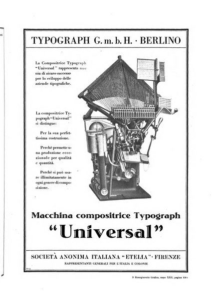 Il risorgimento grafico rivista tecnica mensile di saggi grafici e scritti tecnici