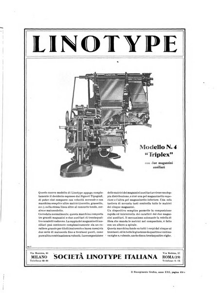 Il risorgimento grafico rivista tecnica mensile di saggi grafici e scritti tecnici