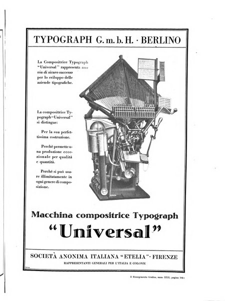 Il risorgimento grafico rivista tecnica mensile di saggi grafici e scritti tecnici