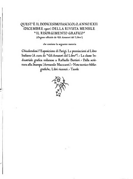 Il risorgimento grafico rivista tecnica mensile di saggi grafici e scritti tecnici