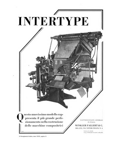 Il risorgimento grafico rivista tecnica mensile di saggi grafici e scritti tecnici