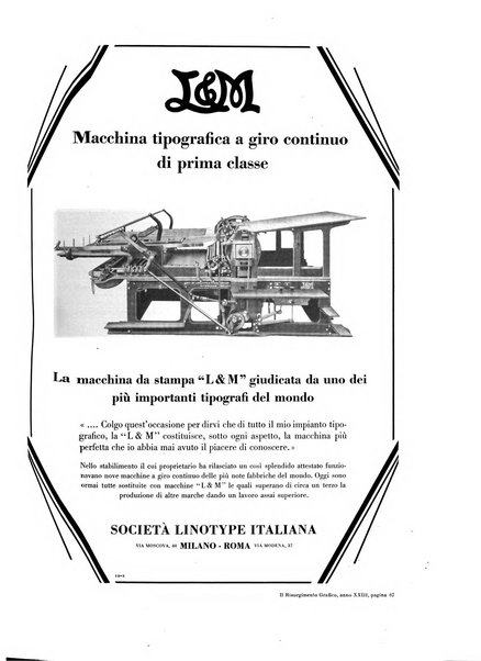 Il risorgimento grafico rivista tecnica mensile di saggi grafici e scritti tecnici