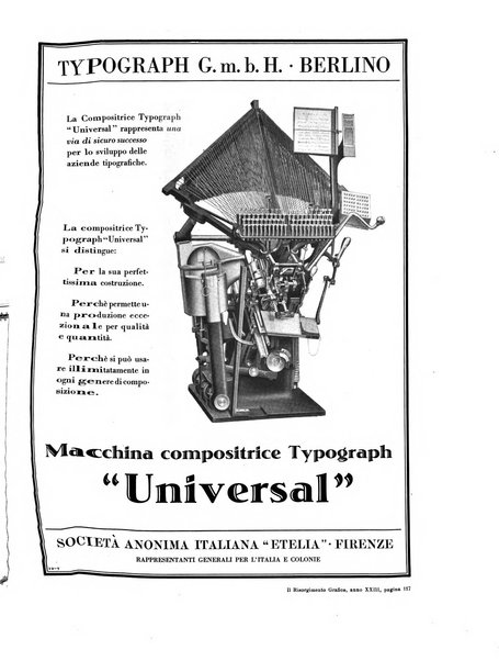 Il risorgimento grafico rivista tecnica mensile di saggi grafici e scritti tecnici