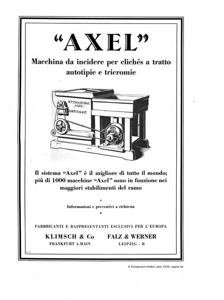 Il risorgimento grafico rivista tecnica mensile di saggi grafici e scritti tecnici