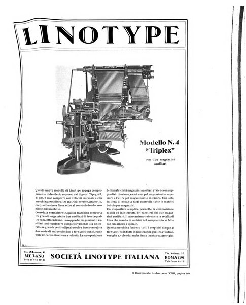 Il risorgimento grafico rivista tecnica mensile di saggi grafici e scritti tecnici