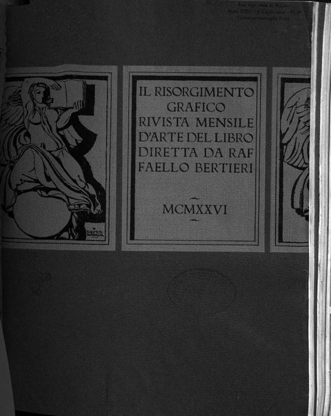 Il risorgimento grafico rivista tecnica mensile di saggi grafici e scritti tecnici