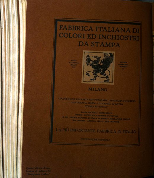 Il risorgimento grafico rivista tecnica mensile di saggi grafici e scritti tecnici