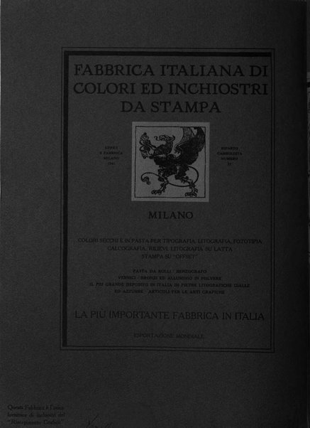 Il risorgimento grafico rivista tecnica mensile di saggi grafici e scritti tecnici