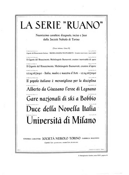 Il risorgimento grafico rivista tecnica mensile di saggi grafici e scritti tecnici