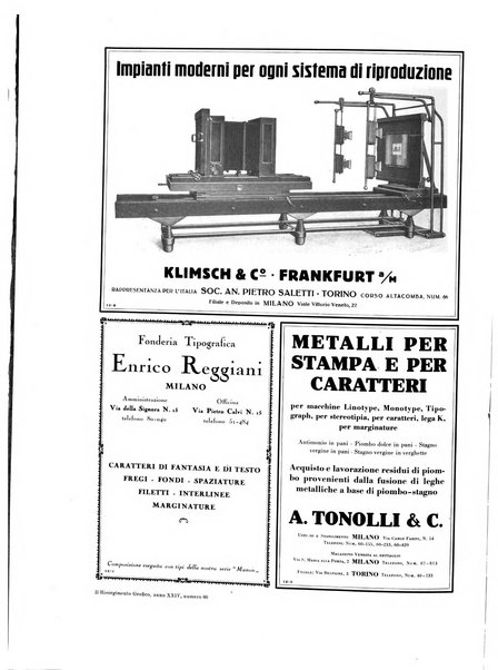 Il risorgimento grafico rivista tecnica mensile di saggi grafici e scritti tecnici