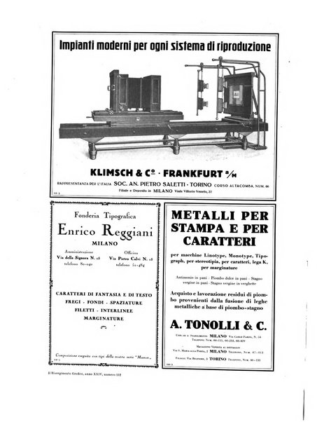 Il risorgimento grafico rivista tecnica mensile di saggi grafici e scritti tecnici